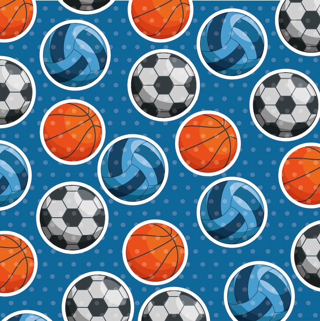 Sport balls pattern