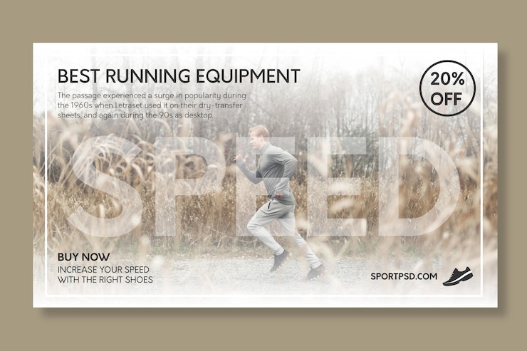 Free Vector sport banner template