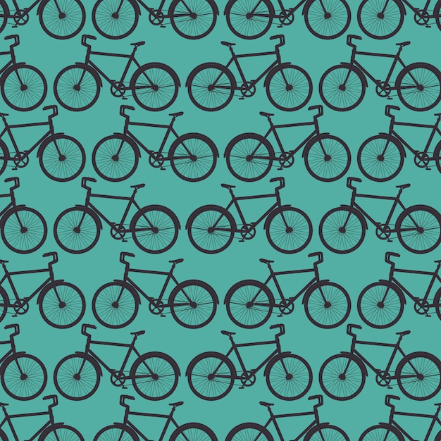 Free vector sport bicycle pattern background