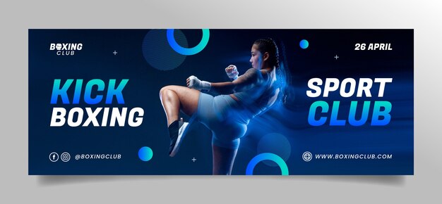 Sport club facebook cover template