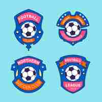 Free vector sport club labels template