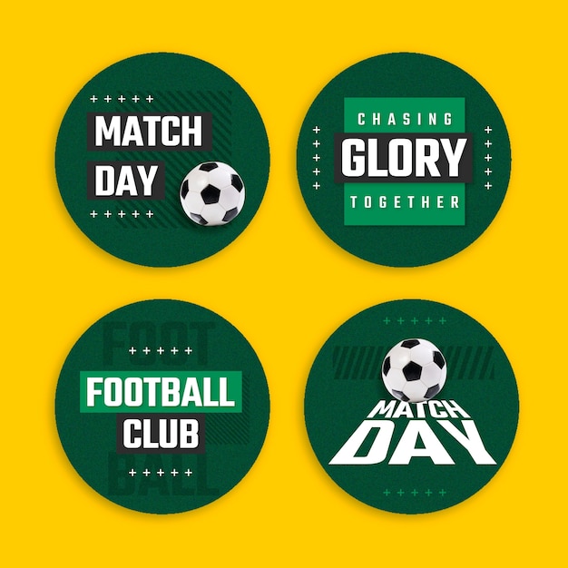 Sport club labels  template