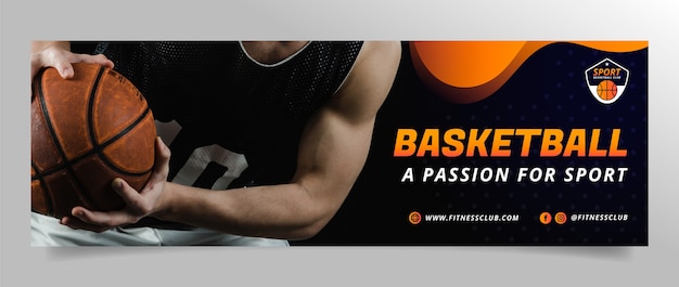 Free vector sport club template design