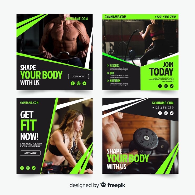 Free Vector sport flyer collection