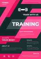 Free vector sport flyer design training program