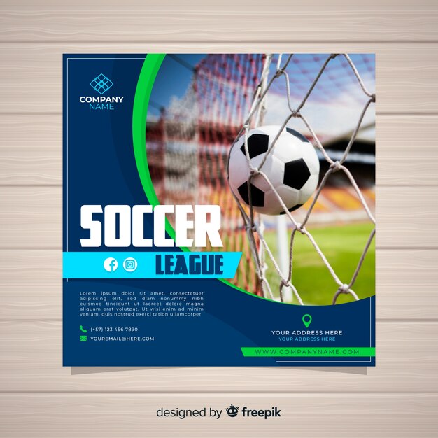 Sport flyer template