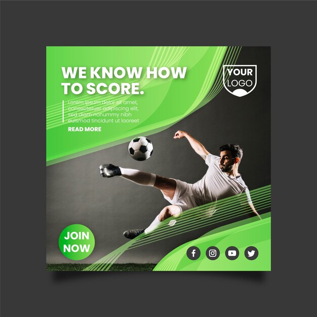 sport flyer template