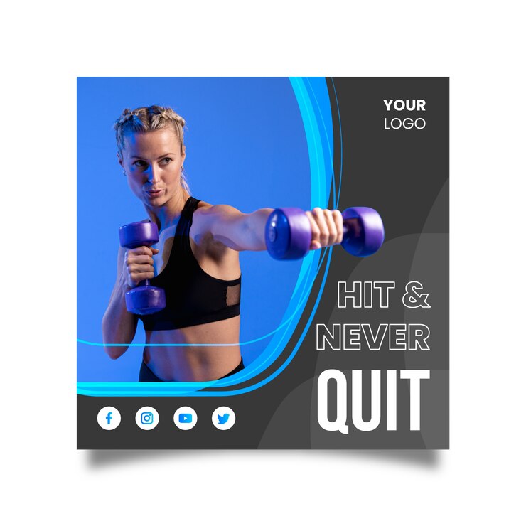 Free Vector sport flyer template