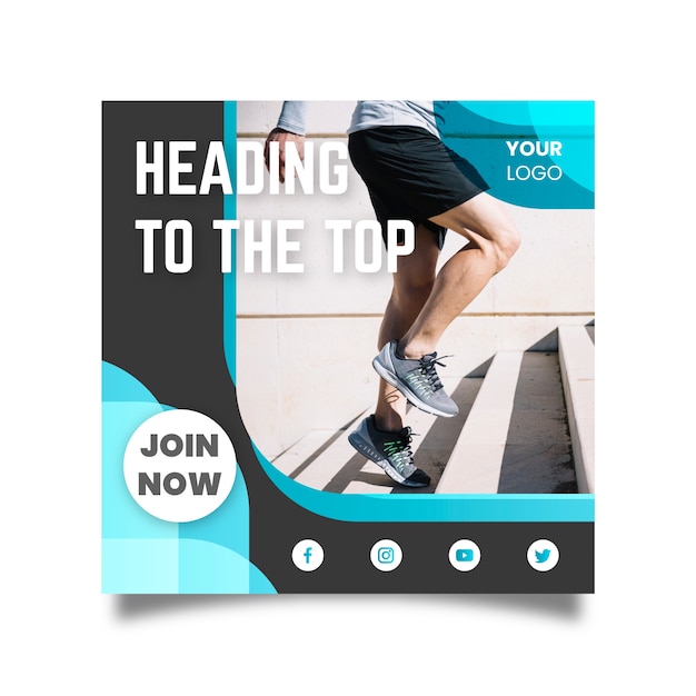 Free vector sport flyer template