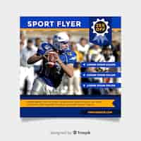 Free vector sport flyer