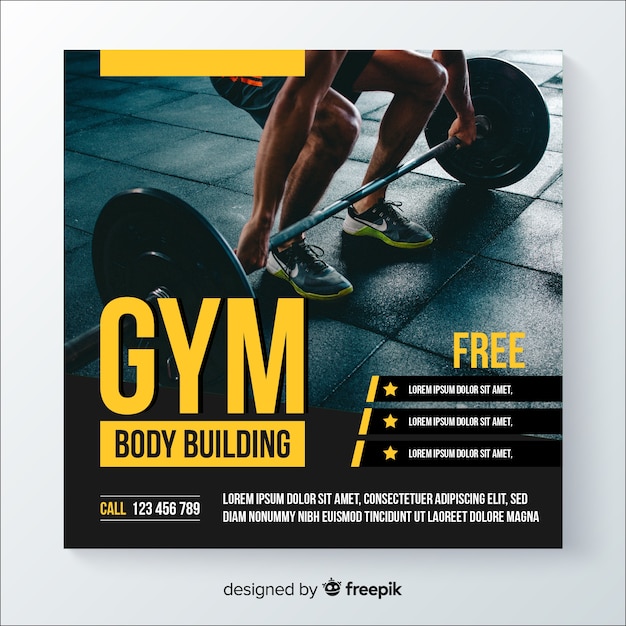 Free vector sport flyer