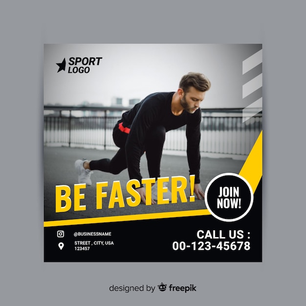 Free vector sport flyer