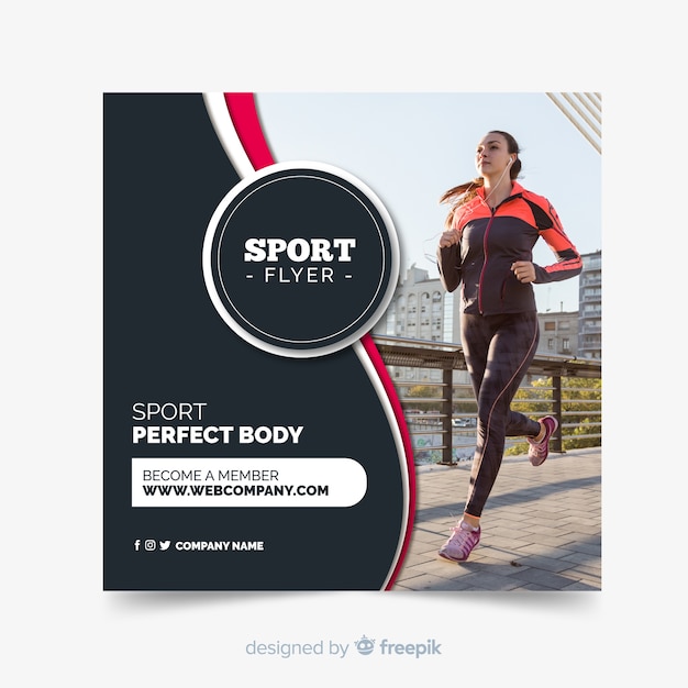 Free vector sport flyer