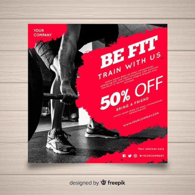 Free vector sport flyer