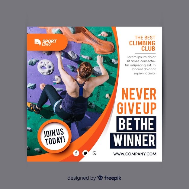 Free vector sport flyer