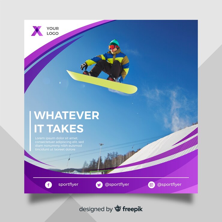 Free Vector sport flyer