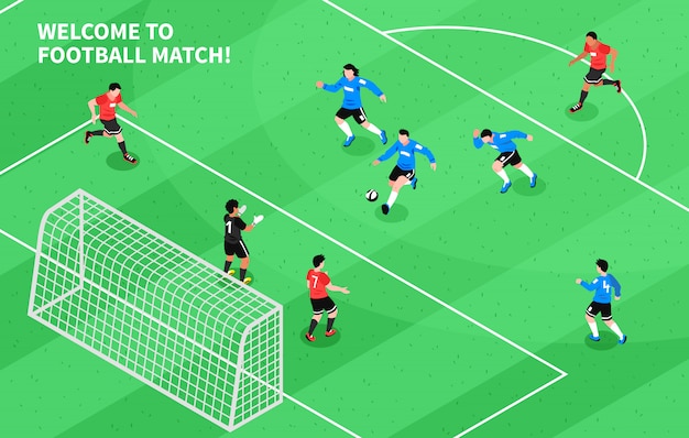 Sport football soccer isometric