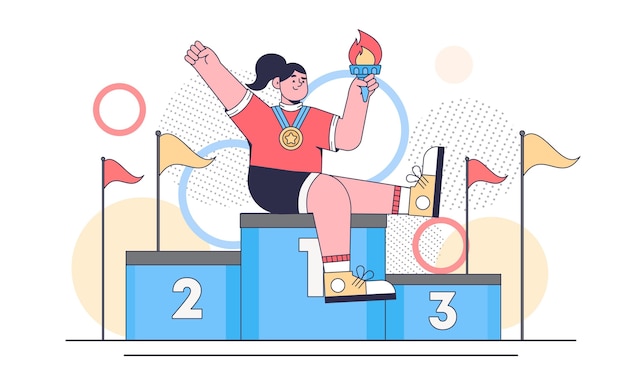 Sport games illustration