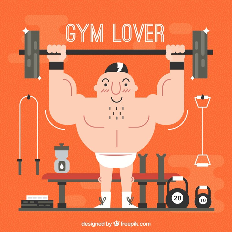 無料Vector 人々のトレーニングとスポーツジムの背景