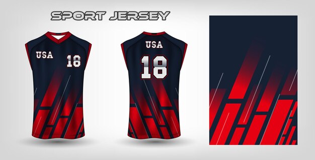 Sport jersey design template jersey mockup