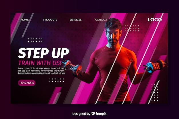 Sport step-up landing page