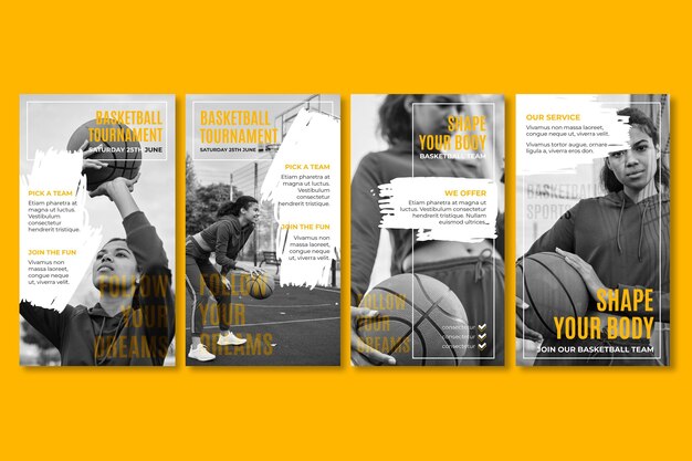 Sport and tech instagram stories