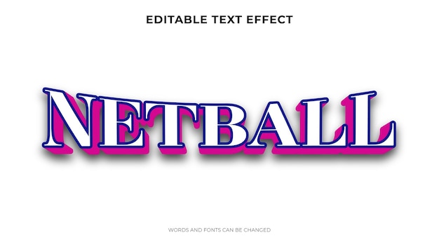 Sport text effect with 3d style