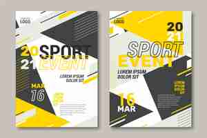 Free vector sporting event poster template