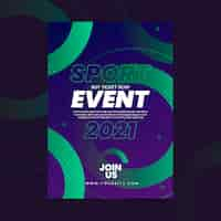 Free vector sporting event poster template