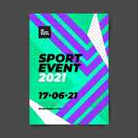 Free vector sporting event poster template