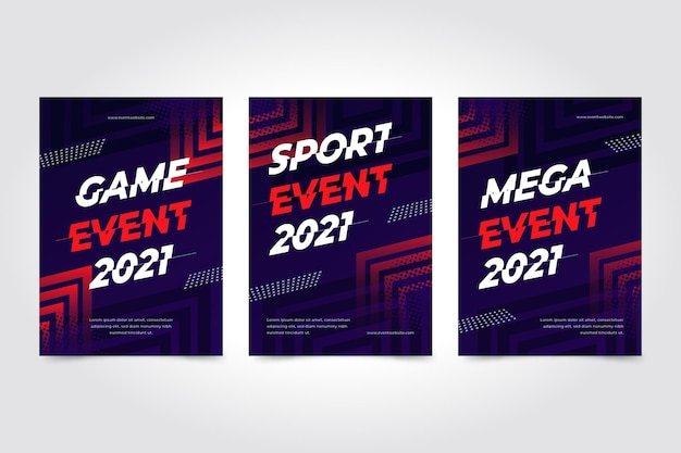 Modello di manifesto di eventi sportivi