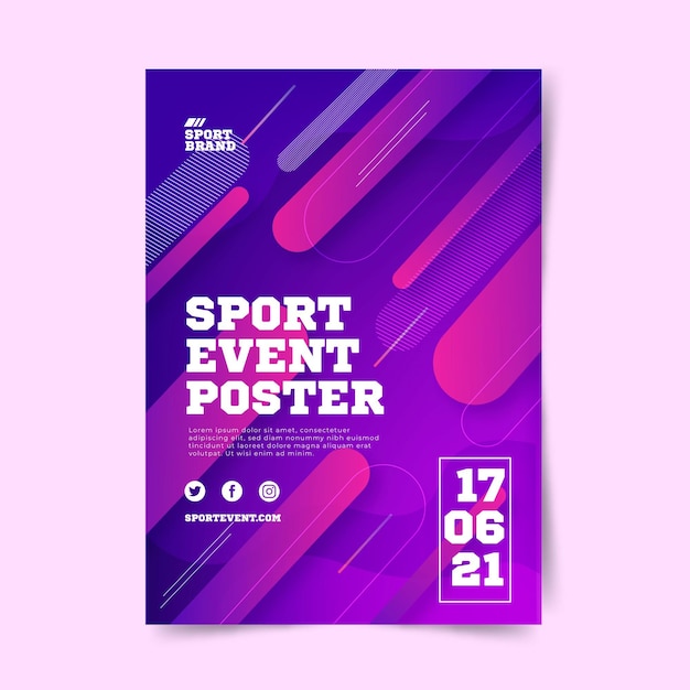 스포츠 이벤트 포스터 템플릿