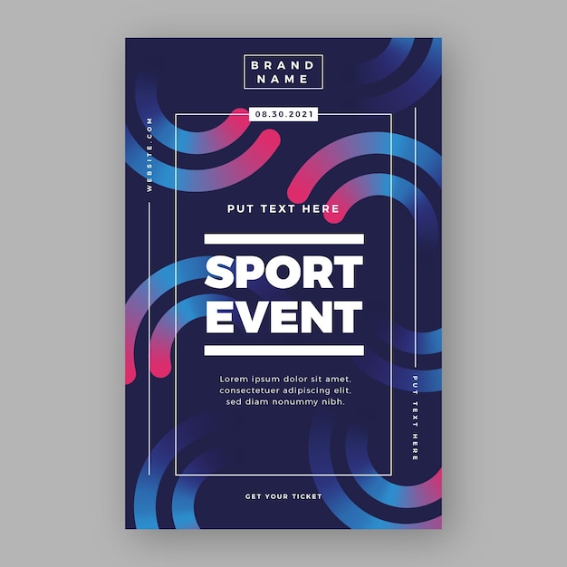 Sporting event poster