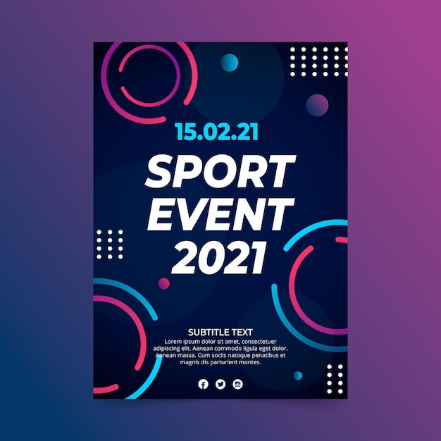 Sporting event poster