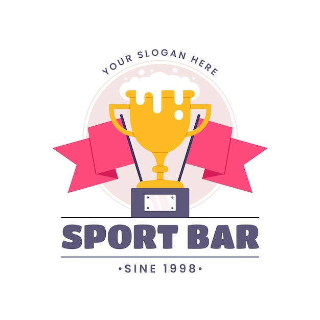 Free vector sports bar logo design