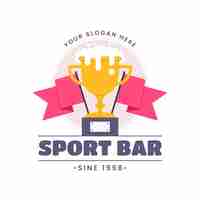 Free vector sports bar logo design