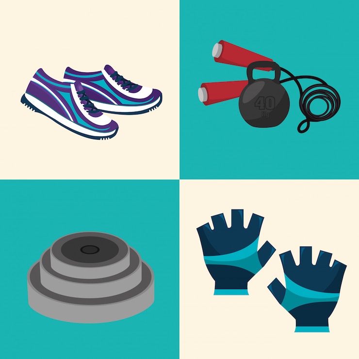 Free Vector sports fitness illustration 
