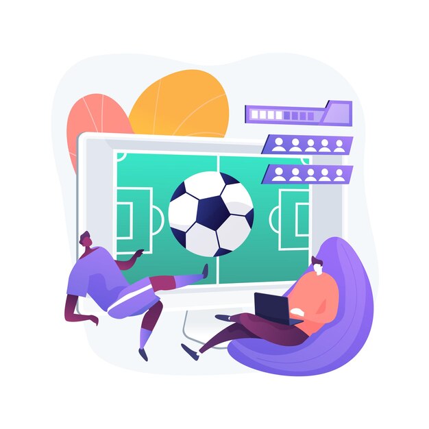 スポーツゲームの抽象的な概念図