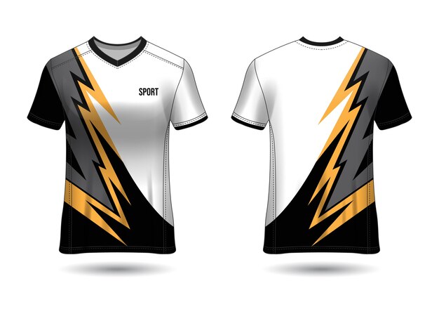Download Premium Vector Sports Jersey Design Template For Team Uniforms