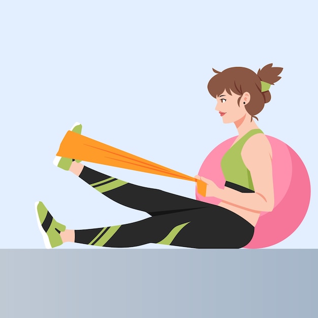 Free vector sports physiotherapy illustration