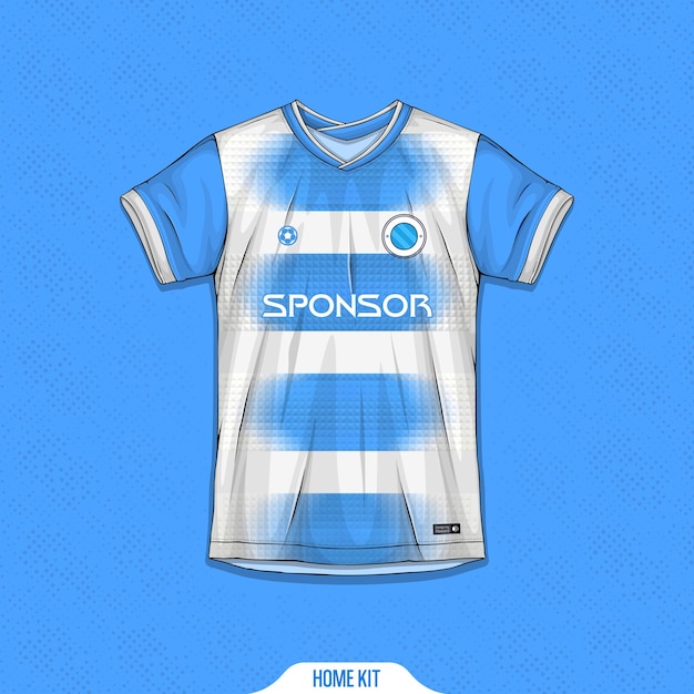 Free vector sports shirt design ready to print - football shirt for sublimation