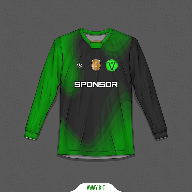 Free vector sports shirt design ready to print football shirt for sublimation