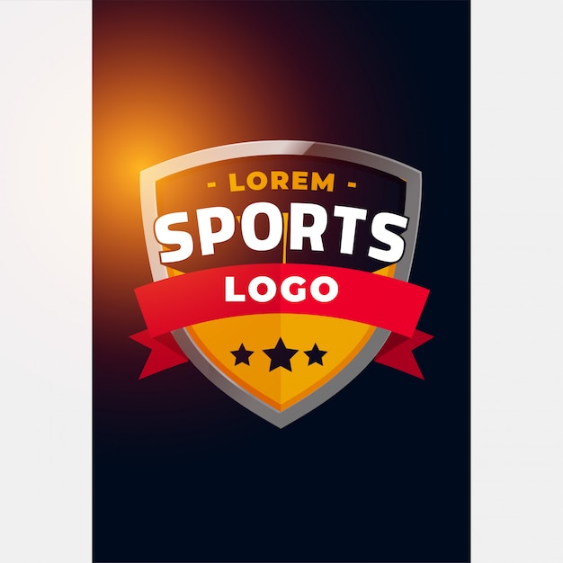 Vettore gratuito sport e concetto di logo del torneo