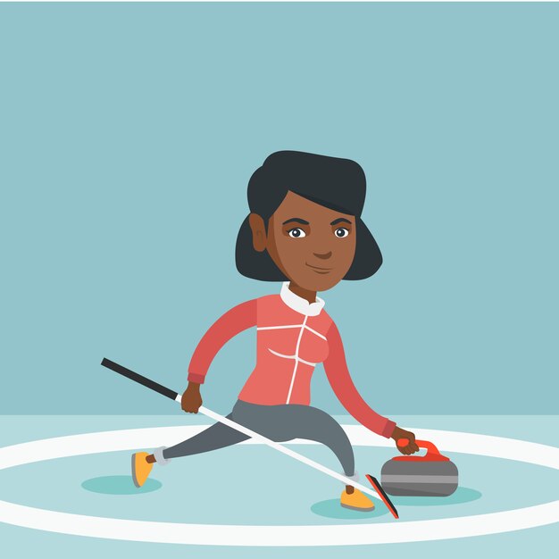 Download Premium Vector Labels For Curling Sport Team