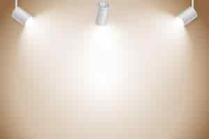 Free vector spot lights background concept