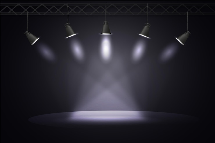 Free Vector spot lights background