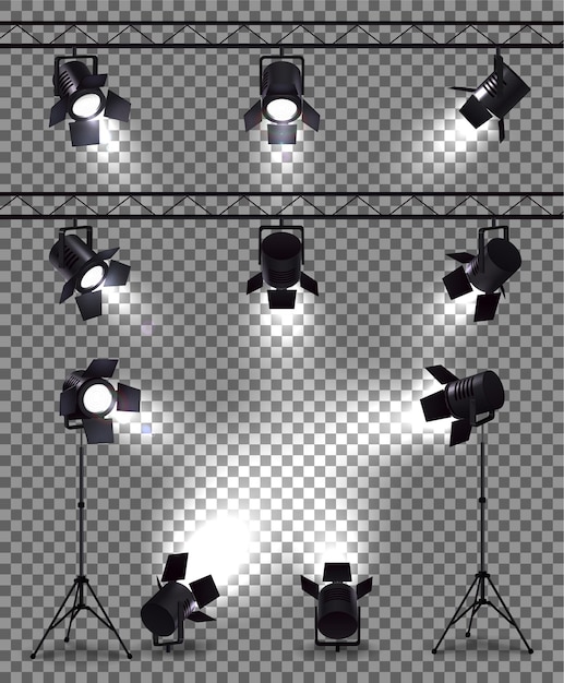 Точечные светильники с реалистичными изображениями