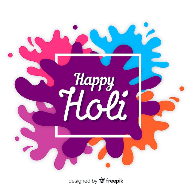 Spots holi festival background