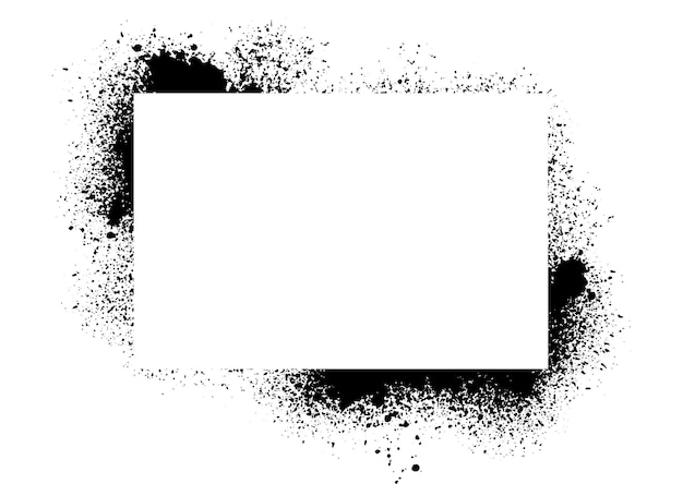 Free vector spray paint splatter border design