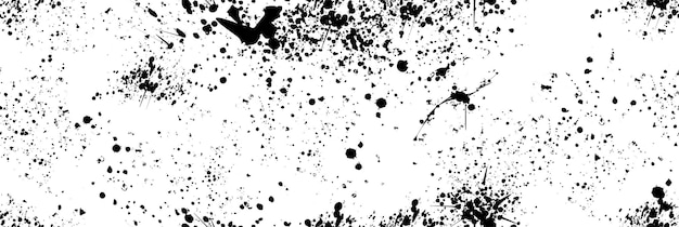 Free Vector spray paint splatters pattern black drips inky blots graffiti splashes or liquid blobs
